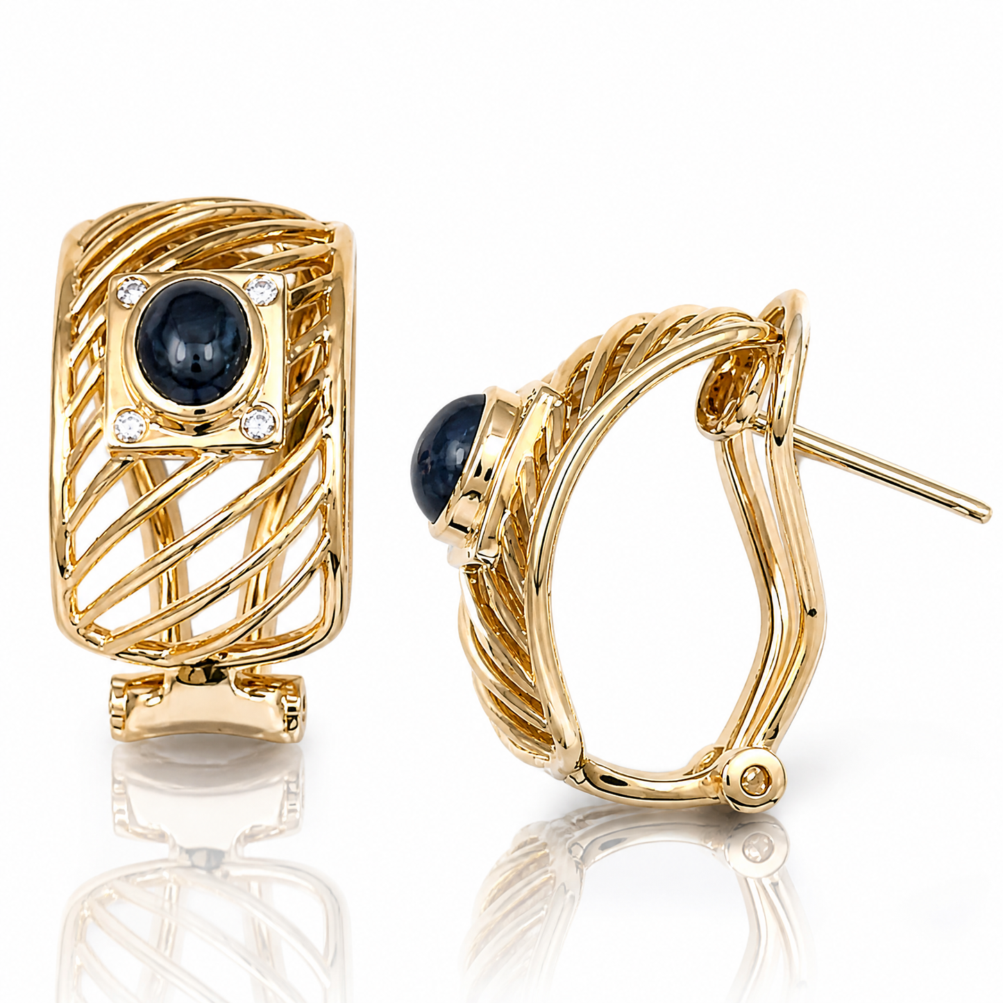 18K 藍寶石耳環 18K Sapphire Earring
