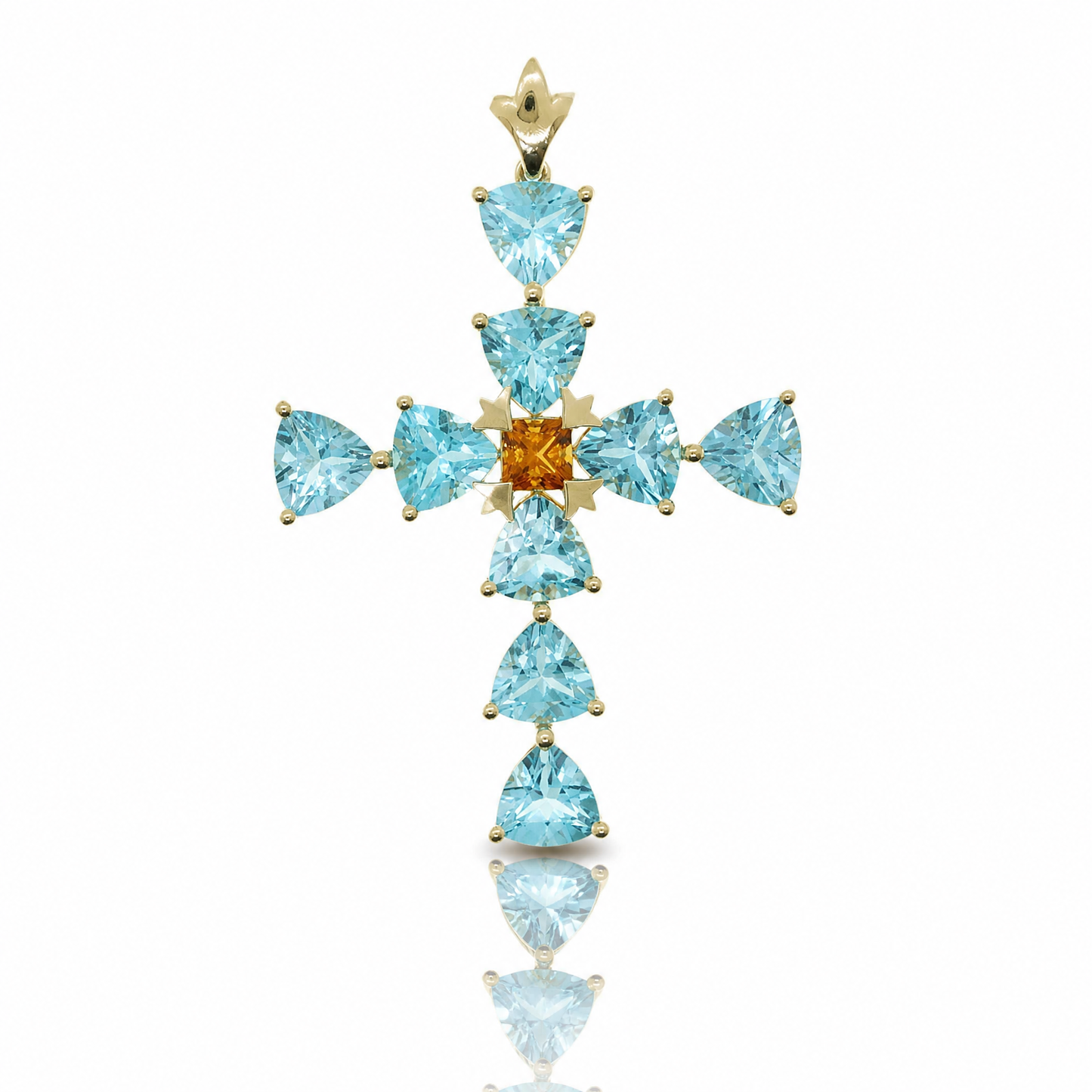 18K 托帕石黃水晶吊墜 18K Topaz Citrine Pendant