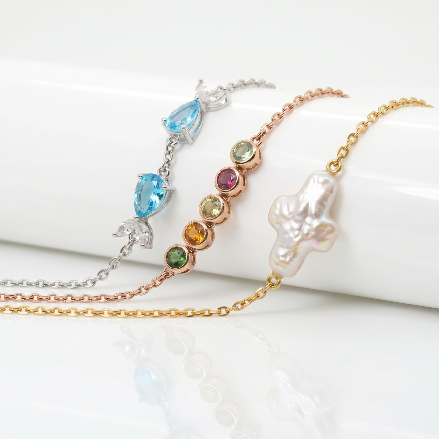 18K 淡水珠手鏈 18K Fresh water Bracelet