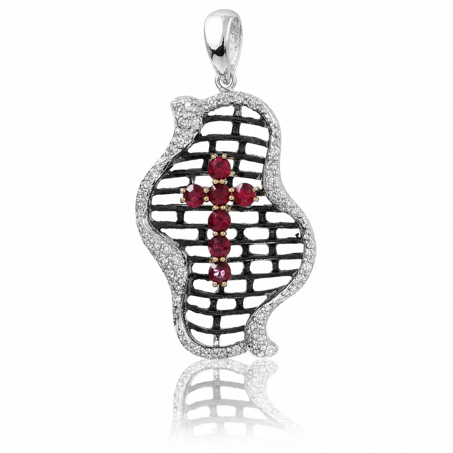 18K 紅寶石鑽石吊墜 18K Ruby Diamond Pendant