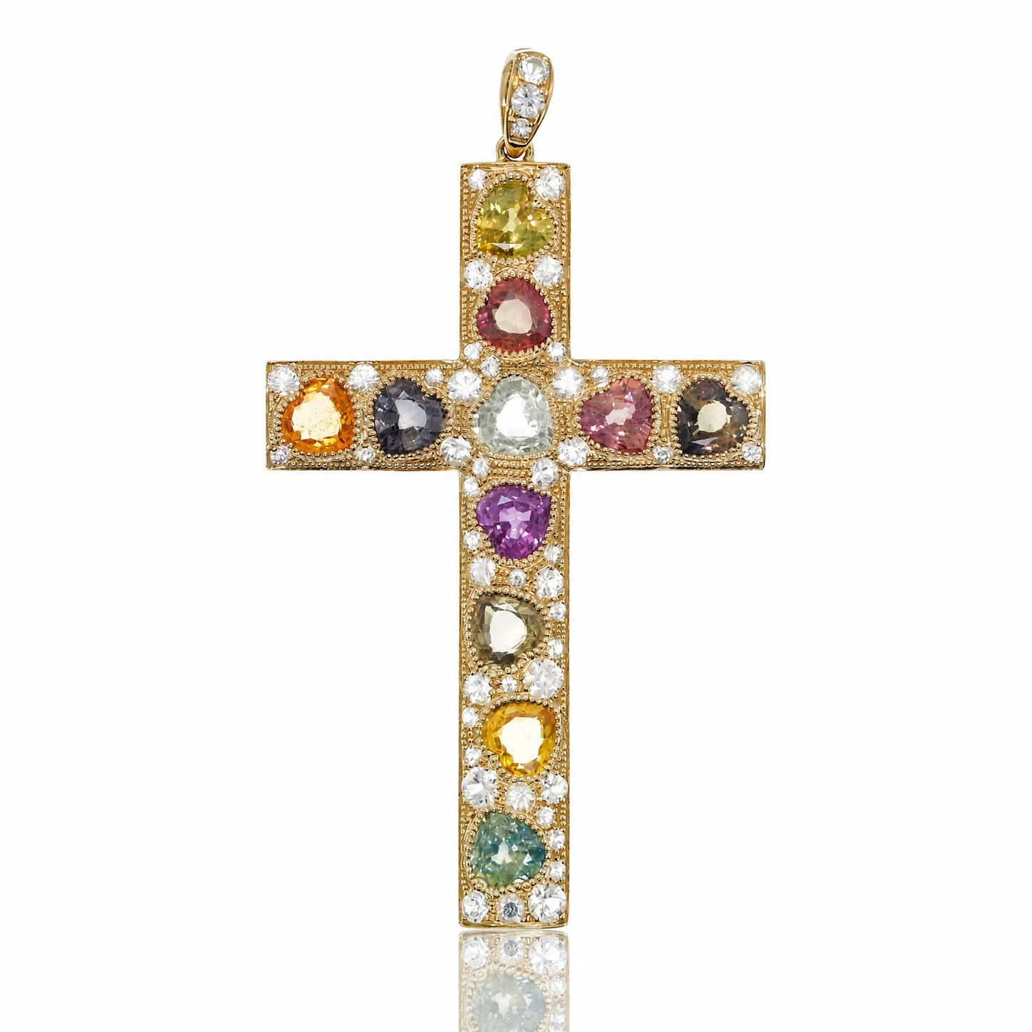 18K 彩藍寶石吊墜 18K Sapphire Pendant