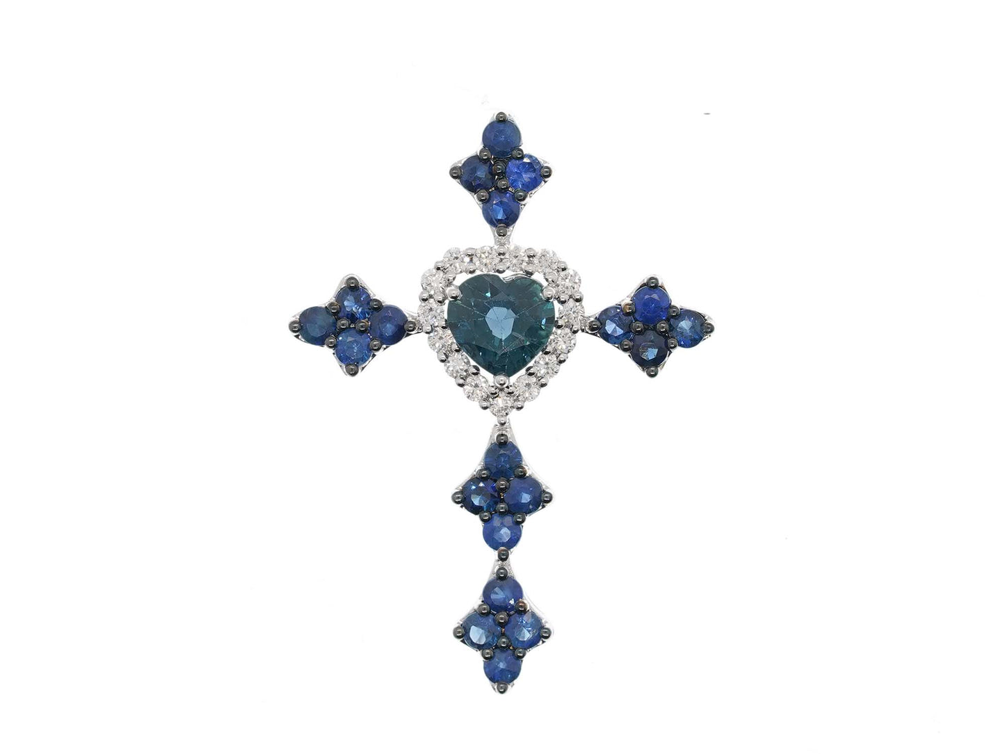 Sapphire Heart Pendant