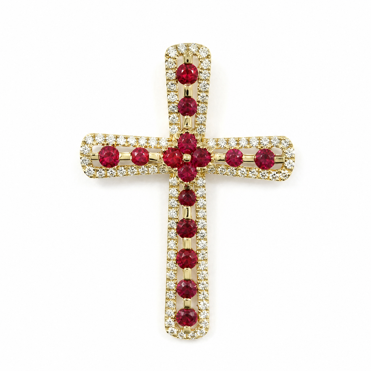 18K 紅寶石鑽石吊墜 18K Ruby Diamond Pendant