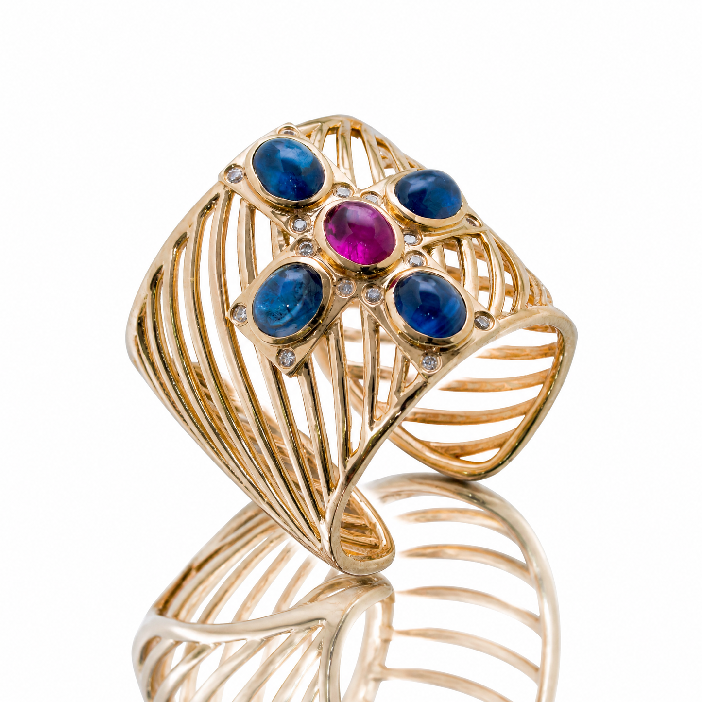 18K 紅藍寶石戒指 18K Ruby Sapphire Ring