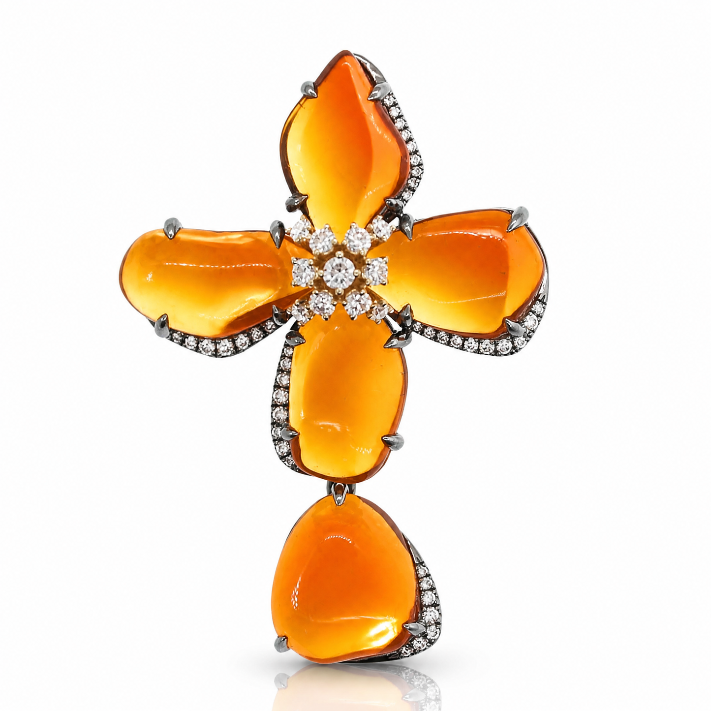 18K 蛋白石鑽石吊墜 18K Opal Diamond Pendant