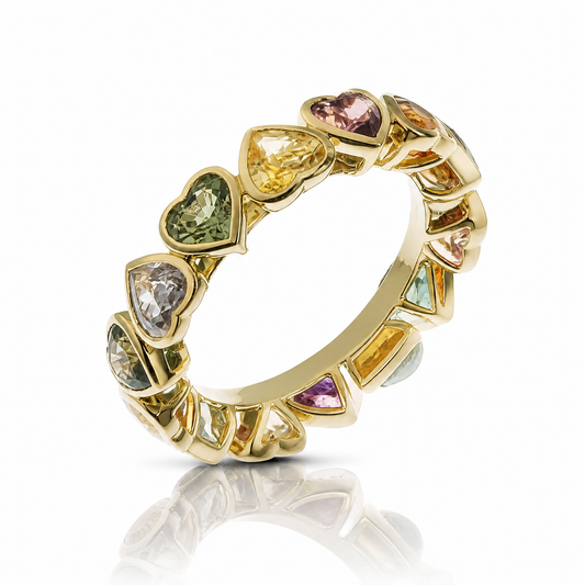 18K 彩色藍寶石戒指 18K Fancy Sapphire Ring