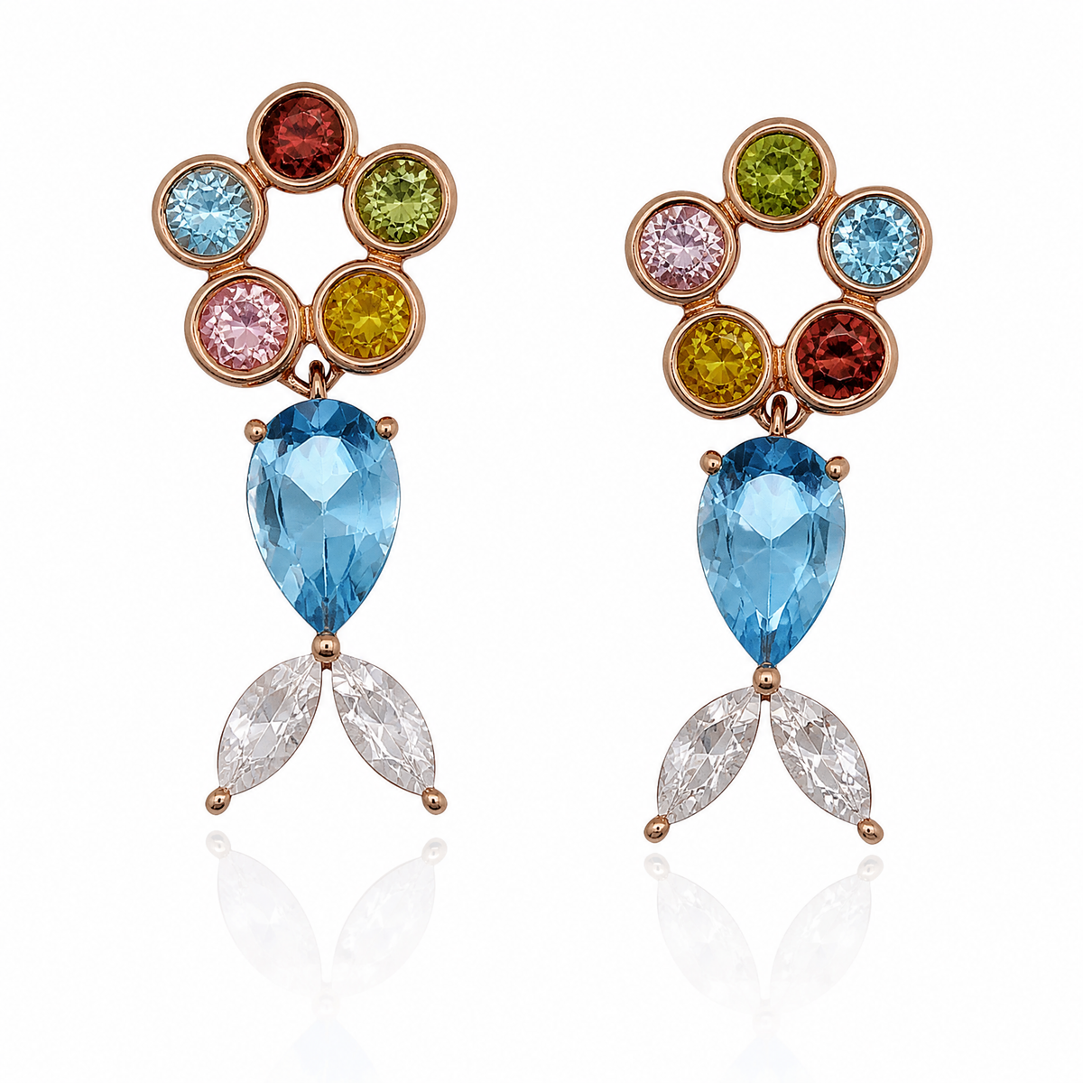 18K 晶石耳環 18K Crystal Earring