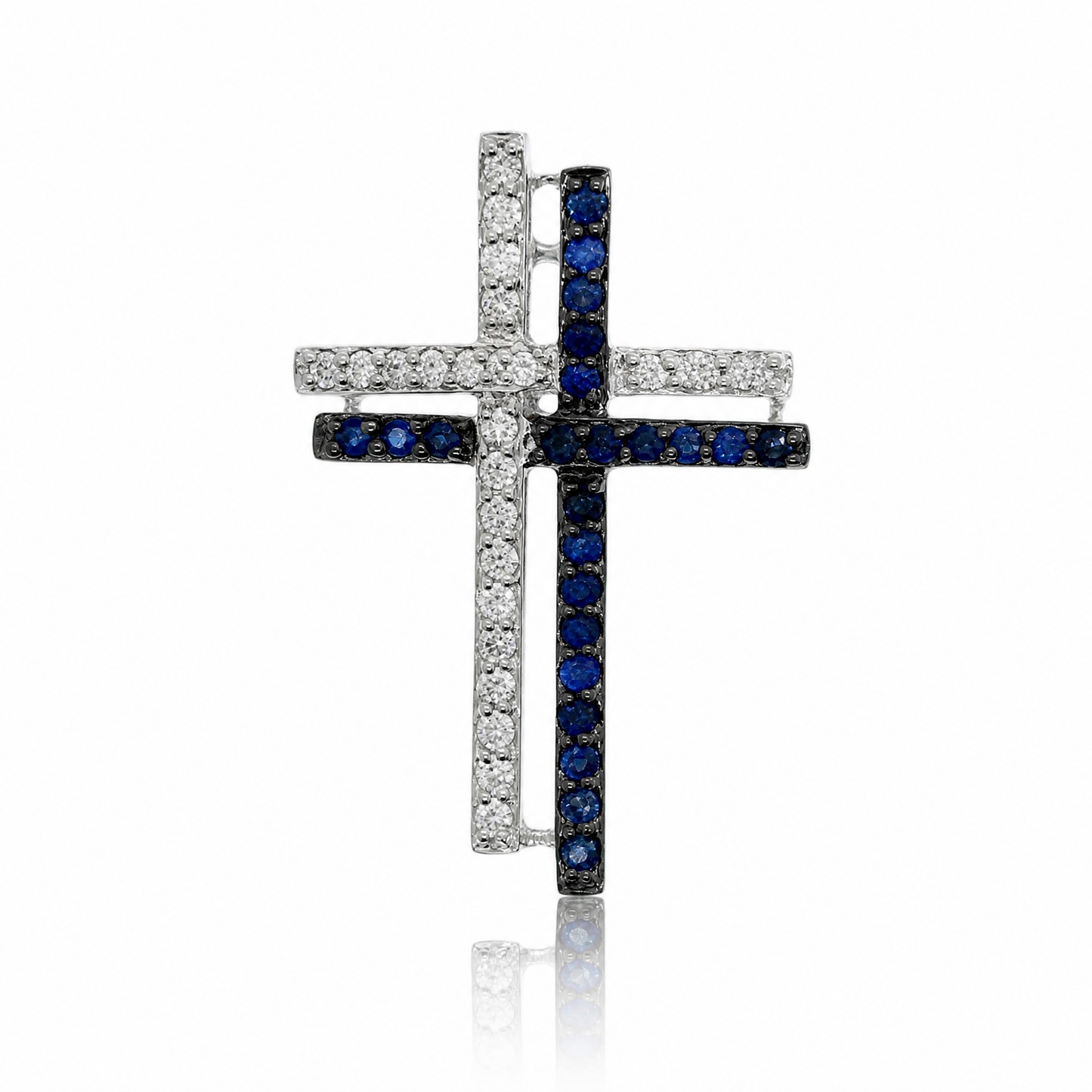 18K 藍寶石鑽石吊墜 18K Sapphire Diamond Pendant
