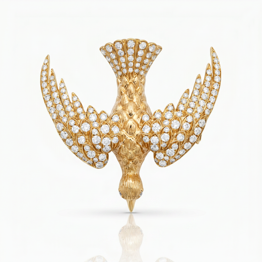 18K金鑽石吊墜/胸針 18K Diamond Pendant/Brooch