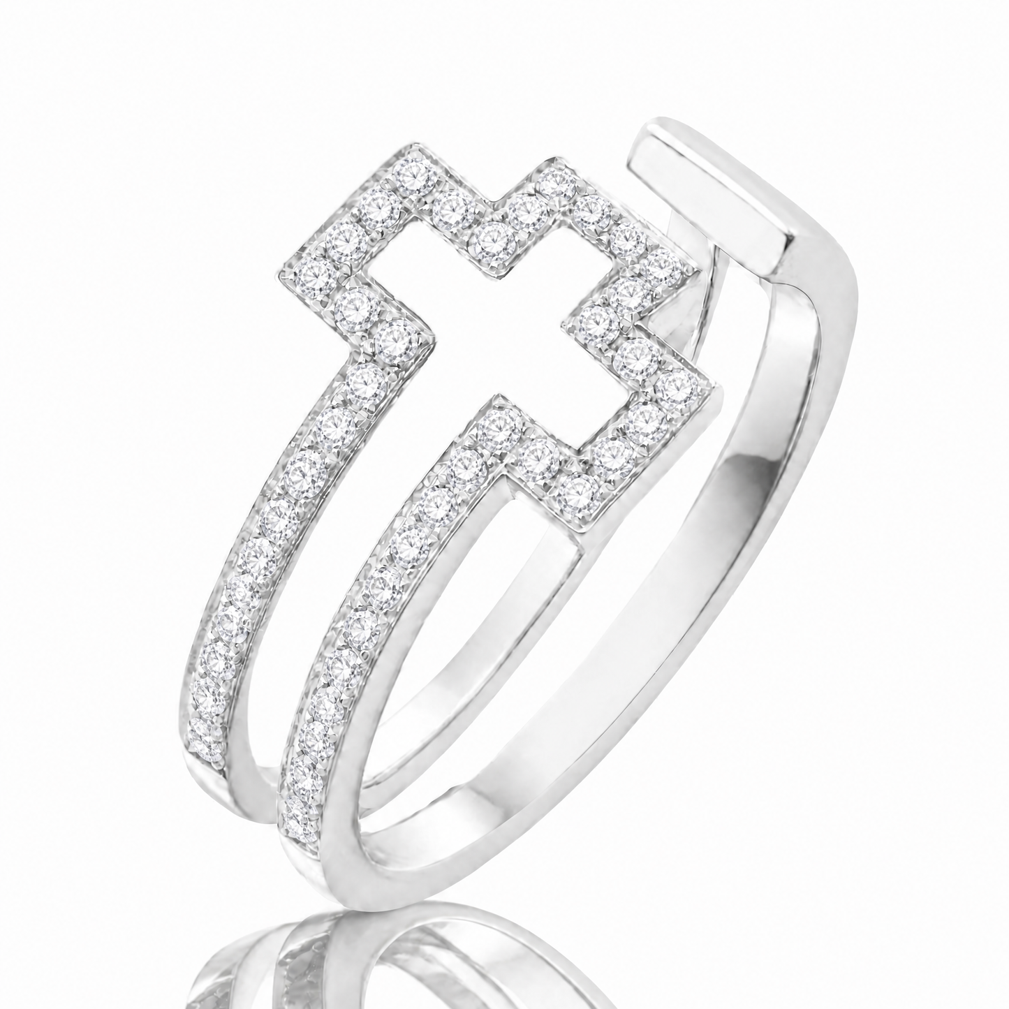 18K 鑽石套裝戒指 18K Diamond Set Ring