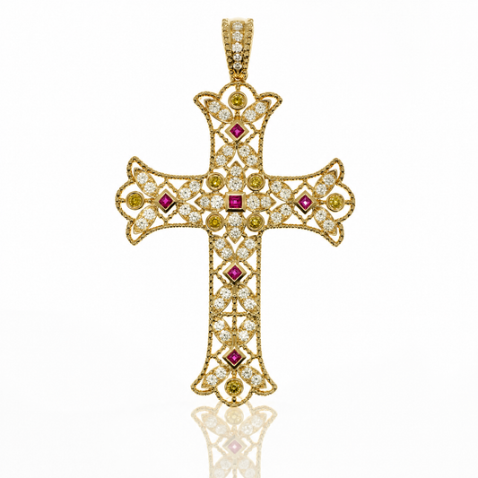 18k 藍寶石鑽石吊墜 18K Sapphire and Diamond Pendant