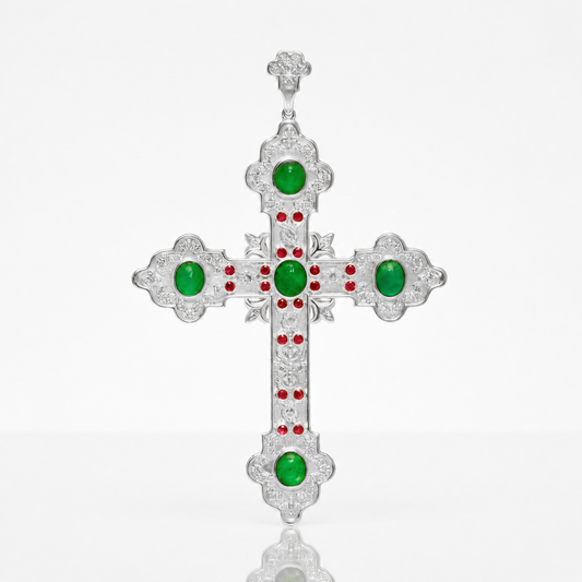 18K 綠寶石鑽石吊墜 18K Emerald and Diamond Pendant