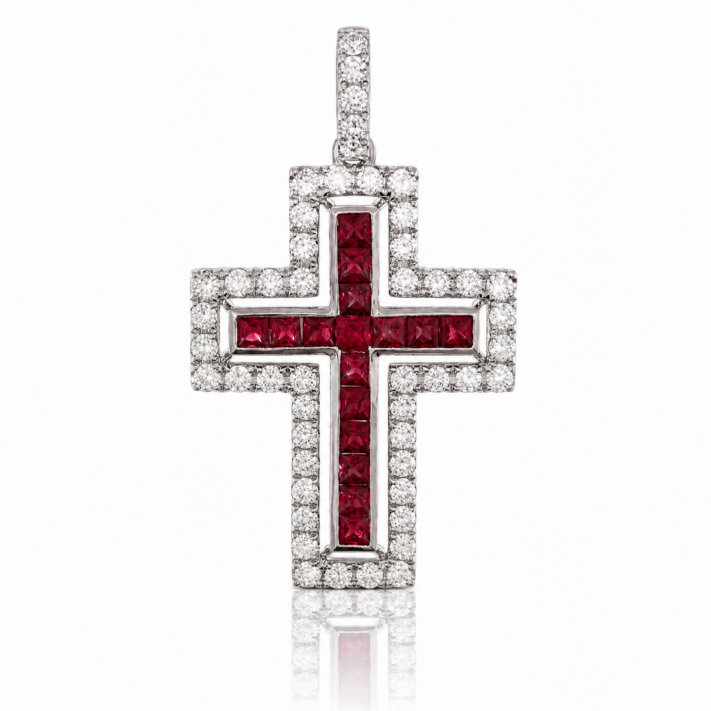18K 紅寶石鑽石吊墜 18K Ruby Diamond Pendant