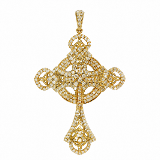 18K 黑白鑽石雙面吊墜 18K Black White Diamond Two Sided Pendant