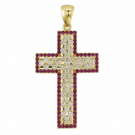 18K 紅寶石鑽石吊墜 18K Ruby Diamond Pendant