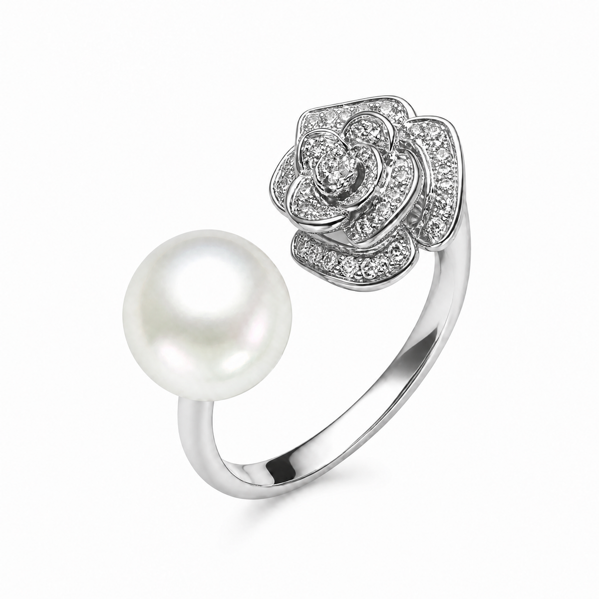 18K 南洋珠鑽石戒指 18K South Sea Pearl Diamond Ring