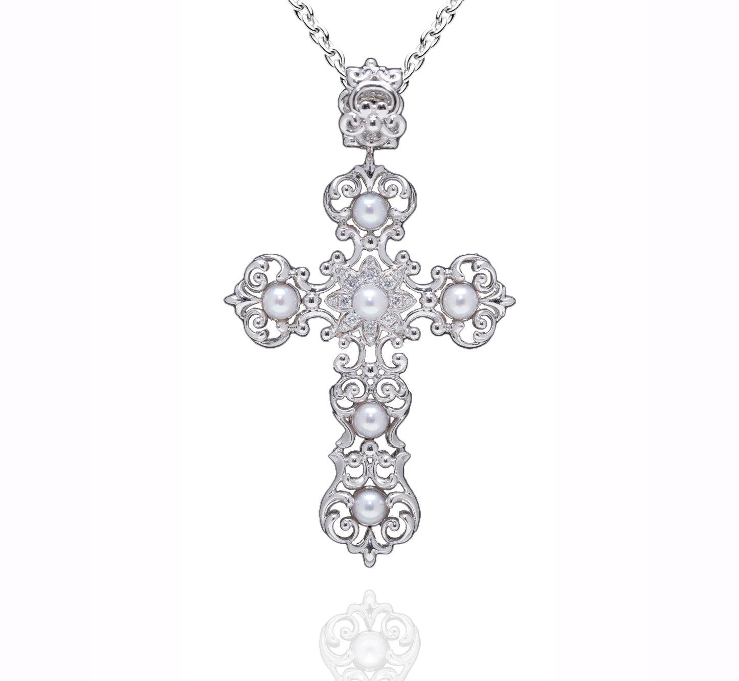 18K金珍珠鑽石吊墜 18K Pearl and Diamond Pendant